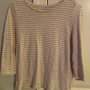 LOFT striped top size S